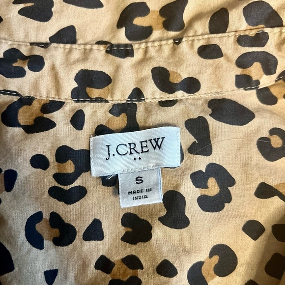 J Crew Leopard Print Long Sleeve Shirt - Picture 2 of 8